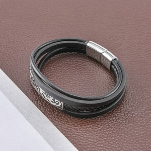 2024 Wholesale Stainless Steel Custom Logo Fashion Designer Luxury Jewelry <b>Bracelet</b> for <b>Men</b> - Product Image 3