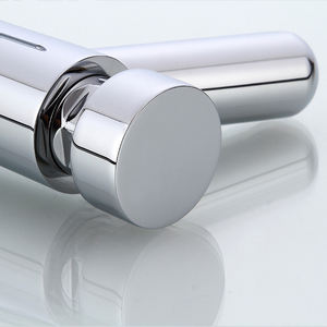 Mitigeur de lavabo contemporain chromé laiton à fermeture automatique Robinet d'action retardateur de lavabo - Product Image 5