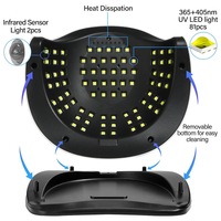 Lampu Kuku UV LED Profesional 380W SUN X27 MAX - Pengering Kuku Daya Tertinggi untuk Semua Jenis Gel dengan Gagang Emas Portabel untuk Salon