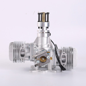 Hot DLE60 Electric Aviation Static <b>Model</b> <b>Engine</b> Two-cylinder Two-stroke Side Exhaust Natural Air Cooled Hand Start 60CC - Product Image 5
