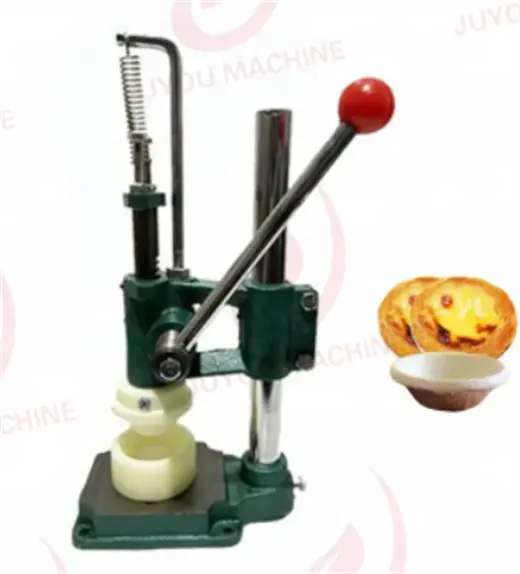 JUYOU Food Shop Mini Egg Tart Pressing Maker Machine Small Hand Operated Egg Tart Pie Molding Machine