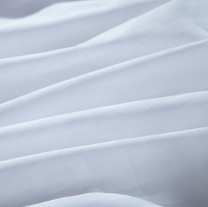 100% cotton trắng 1cm sọc 300tc satin dệt vải cho nữ hoàng Kích thước bedcover Set khách sạn bedsheets bedding Set - Product Image 4