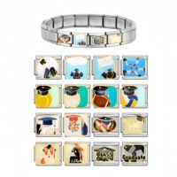 Groothandel Italiaanse charme armband afstudeercadeau Italiaanse armband schakels van roestvrij staal Y2K sieraden voor vrouwen Valentijnsdag cadeau