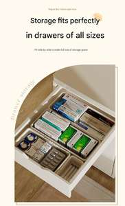 Japanese Style Retractable Tableware <b>Partition</b> Storage Box Multifunctional <b>Office</b> Stationery Classification Storage for Home Use - Product Image 3