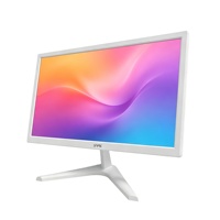 Fournisseur direct d'usine, moniteur LED à écran plat avec cadre blanc de 19, 20, 21,5, 22, 23, 24 pouces, moniteur d'ordinateur de bureau pour usage professionnel
