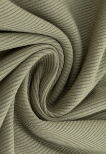 Light Olive Green Ribbed <strong>Knit</strong> Stand-Collar Button-Front Two-Piece Style Long-Sleeve Maxi <strong>Dres</strong> - Product Image 6