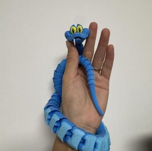 Juguete de Serpiente de Plástico Impreso en 3D con Articulaciones Móviles y Diseño Realista de Animal para Regalo Infantil - Product Image 4
