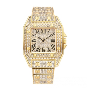 Nouvelle montre de luxe pour homme en moissanite VVVS, montre hip-hop et glacée pour les affaires avec cristal saphir résistant à l'eau - Product Image 4
