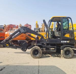 รถขุดล้อฮุนไดมือสองได้รับการรับรอง CE พร้อมถังต้นฉบับเกาหลีใต้ทำเครื่องจักร60W-VS ฮุนได6ตันจากเกาหลี - Product Image 2