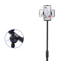 Haut-parleur Selfie Live Stream Équipement d'enregistrement vidéo Photographie Barre transversale Smartphone Microphone Support Support Bras Trépied Support