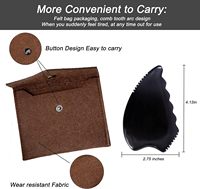 Logo personnalisable en gros Pierre de jade en forme de cœur pour outil de massage anti-âge du visage Obsidienne noire Gua Sha 105x65mm