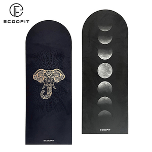 Tapete de Yoga de Goma PU Ecológico Vegano en Negro, Beige, <span class=keywords><strong>Azul</strong></span>, Nude, Verde Azulado, Blanco Melocotón, Marrón, Morado, Antideslizante, Personalizado, en Forma de Arco, Ovalado o Redondo - Product Image 5