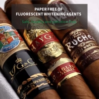 Bague de cigare personnalisée imprimée, gaufrée, feuille d'or, imperméable, autocollant personnalisé pour l'emballage des cigares, OEM