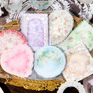 30 Pièces/Paquet Matériel en Papier Waltz pour Carnet DIY, Base de Collage, Matériel de Décoration, Mémo de Message, 7 Modèles - Product Image 2