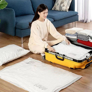 Sacs de rangement sous vide en PE neufs en gros, ensemble d'organisation ménagère épaissi pour vestes, édredons, vêtements avec pompe, différentes tailles - Product Image 1