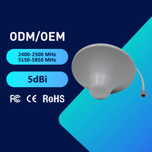 Трехдиапазонная потолочная антенна с усилением 5 дБи 20 Вт двунаправленная с вертикальной поляризацией для промышленного <span class=keywords><strong>IoT</strong></span> 2400-2500 мГц - Product Image 1