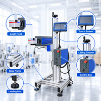 Imprimante laser en ligne 30W CO2 pour marquage, gravure et impression de codes de lot en vol