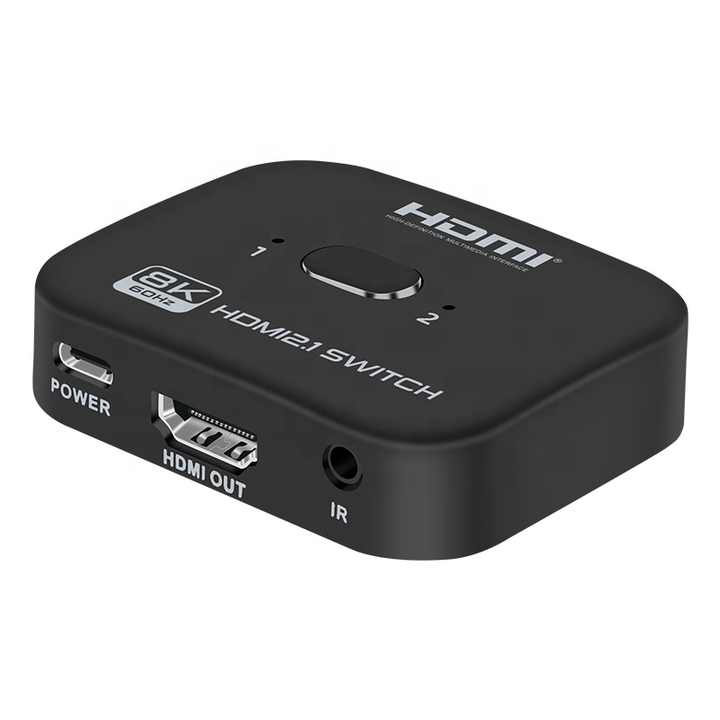 DiamondTiger 8K HDMI KVM Switch 2 Port - Support Ultra HD 8K (7680
