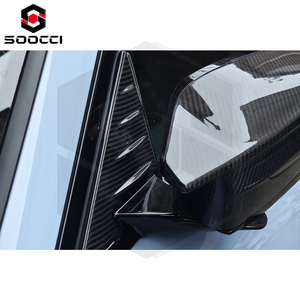 Spoiler de rétroviseur latéral en fibre de carbone sèche pour BMW M3 G80 G81 M4 G82 G83 M2 G87, garniture triangulaire de rétroviseur, kits de carrosserie - Product Image 6