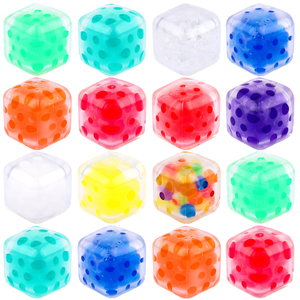 Decompression Squeeze Toy Fidget Sensory Mesh Ball Water <b>Bead</b> Squishy Balls Squeeze Cube Water <b>Beads</b> Ball for Kids - Product Image 6