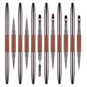 Nouveau Pinceau Liner pour Ongles en Bois de Santal Style Japonais, Ultra-Fin Professionnel, Stylo de <span class=keywords><strong>Dessin</strong></span> de Ligne Française, pour Gel UV, Dégradé et Estompage en <span class=keywords><strong>Manucure</strong></span> - Product Image 5