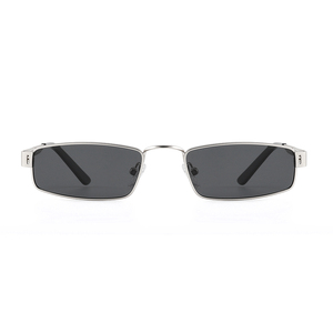 Fashion Brand Designer Unisex Rectangle Sunglasses Metal Frame Brown Lens UV400 Protection Outdoor Use Adult - Product Image 6