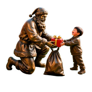 Decoração exterior do pátio do Natal: Escultura do Papai Noel do molde, escultura do cobre do molde, <span class=keywords><strong>bronze</strong></span> figura escultura - Product Image 6