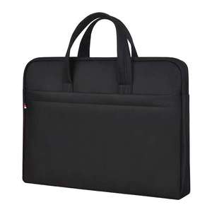 Oukqi Business Briefcase Oxford Cloth Zipper Closure Unisex Portable Document Bag For Office Conference Use - Product Image 2