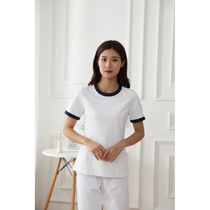 100% cotone manica corta medico Scrub vestito alla moda medico uniforme <span class=keywords><strong>personale</strong></span> di ospedale uniforme di lavoro infermiera Scrub - Product Image 6