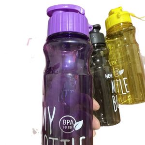 Bouteille d'eau en plastique avec bouchon à clapet et cordon, 500 ml, sans BPA, anti-fuite, pour le sport, la gym, les voyages et la randonnée - Product Image 6