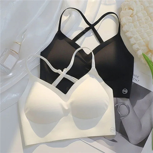 Top sin espalda ajustable y transpirable con forma de U profunda para mujer, ideal para vestidos sexys con encaje transparente - Product Image 3