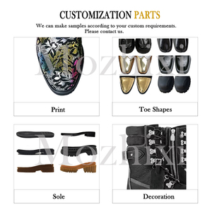 Accepter un stock complet de <span class=keywords><strong>bottes</strong></span> <span class=keywords><strong>gothiques</strong></span> pour femmes <span class=keywords><strong>bottes</strong></span> <span class=keywords><strong>hautes</strong></span> en cuir noir de 8.5cm à plateforme épaisse et haute pour femmes <span class=keywords><strong>bottes</strong></span> punk avec fermeture éclair latérale - Product Image 2