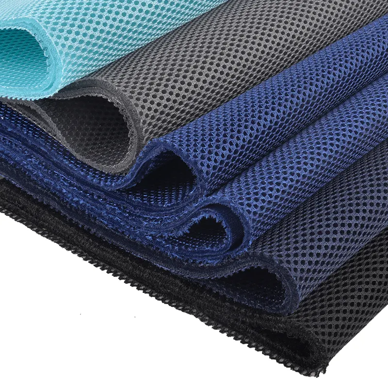 Tessuto a rete Sandwich distanziatore d'aria 3D a 3 strati per coprisedile scarpe sportive traspiranti divano materiale tessuto a rete per altoparlanti