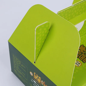 Lấy đi màu xanh lá cây bóng cán giấy bao bì hộp với Matt cán và dập nổi cho thực phẩm mềm nhăn - Product Image 4