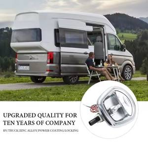 <span class=keywords><strong>Kit</strong></span> de serrure de camping-car T-Lock en alliage de zinc chromé, serrure de lampe de queue de baleine, serrure de boîte à outils de caravane, poignée de traction, serrures de <span class=keywords><strong>volant</strong></span> - Product Image 6