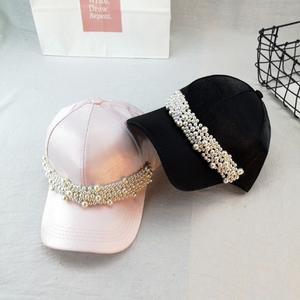 F-2638 nouveau design 2024 été plaine satin casquette de baseball femmes ombre extérieur poire chapeau casquette coréen snapback casquette camionneur chapeaux - Product Image 1