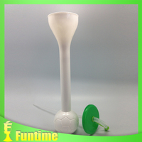 Gobelet de jardin en plastique à long col Darquiri avec couvercle et paille, personnalisé pour le football