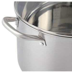 Olla de acero inoxidable revestida de tres capas 10L con tapa - Product Image 6