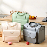 Sac isotherme personnalisé avec logo en PU, doublure en aluminium épaisse, sac à lunch thermique portable pour les employés de bureau et les étudiants