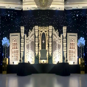 Modern English <b>Wedding</b> Reception Decor Backdrop <b>Frames</b> Grand Canadian Theme Stage Panels American <b>Wedding</b> Fiber Stage <b>Frames</b> USA - Product Image 1