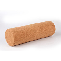 Rodillo de Espuma de Corcho Natural para Masaje de Tejido Profundo, Ejercicio de Yoga y Pilates para Recuperación Muscular