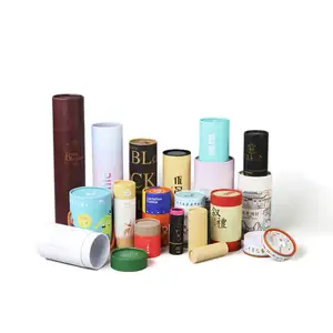 Product Round Packaging Cosmetic Containers Cardboard Cylinder Box Tea Paper Tube For Tea Coffee Tee Wine