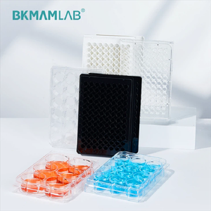Plat Kultur Sel Biologis/Plat Kultur Bakteri Plastik dengan 6/12/24/48/96 Well, Dasar Datar/Bulat (U)/Runcing (V), Hitam/Putih - Product Image 6