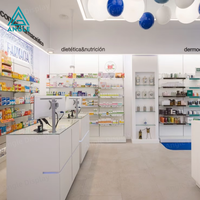 Solution clé en main pour l'aménagement intérieur d'une pharmacie, style design moderne classique, solution tout-en-un pour une pharmacie personnalisée