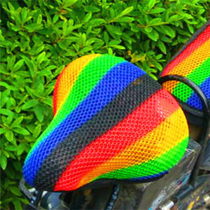 Housse de siège colorée pour vélo électrique, protection intégrale, maille 3D, protection solaire arrière pour scooter, isolation thermique - Product Image 1