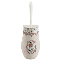 BX Polyresin Hotel Ensemble de salle de bain avec distributeur de savon Porte-brosse de toilette et gobelet pour salles de bain de luxe