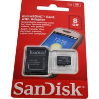 PLC NEW 8GB MicroSDHC Memory Card SDSDQM-008G-B35A Class 4 with Adapter Warranty Product