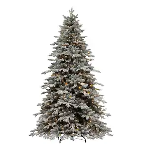 2023 Atacado Pvc Alta Qualidade Artificial Natal Decoração Árvore Flocada 1.5m Árvore De Natal