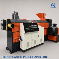 Ligne de granulation de déchets plastiques rigides pour usine de recyclage, machine d'extrusion de granulation pour le retraitement des déchets PP HDPE ABS