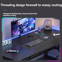Table et chaise de jeu de haute qualité pour l'e-sport, design moderne et luxueux, bureau d'ordinateur à domicile de haute qualité, bureau de travail